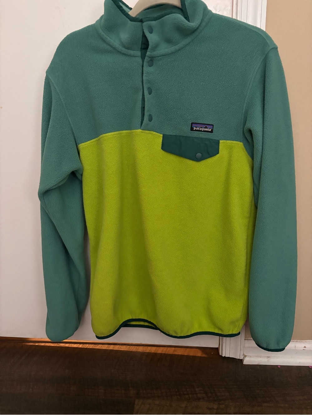 Patagonia Synchilla two tone snap fleece size large